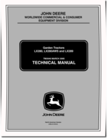 John Deere LX280, LX280AWS and LX289 Garden Tractors Technical Manual (TM2046)