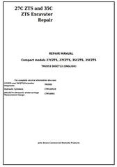 TM2053 - John Deere 27Czts and 35Czts Compact Excavator Service Repair Technical Manual
