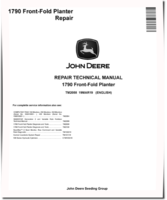 John Deere 1790 Front-Fold Planters Repair Manual (TM2058)
