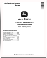 John Deere 710G Backhoe Loaders Repair Manual (TM2061)