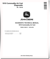 John Deere 1910 Commodity Air Carts (SN. up to 755100) Diagnostic Manual (TM2068)
