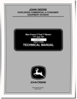 John Deere Z-Trak 777  and 797 (SN: 040001-) Max-Frame Mowers Technical Manual (TM2077)