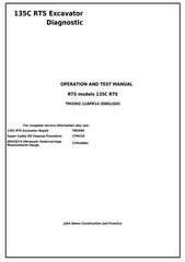 TM2093 - John Deere 135C RTS Excavator Diagnostic, Operation and Test Service Manual