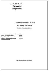 TM2095 - John Deere 225CLC RTS Excavator Diagnostic, Operation and Test Manual