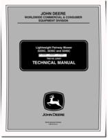 John Deere 3225C, 3235C and 3245C Lightweight Fairway Mowers set of Service Manuals (TM2105)