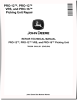 John Deere PRO-12, PRO-12 VRS and PRO-16 Picking Units Repair Manual (TM2109)