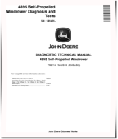 John Deere 4895 (SN. from 181001) Self-Propelled Windrowers Diagnostic Manual (TM2114)