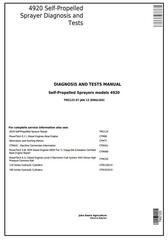 TM2125 - John Deere 4920 Self-Propelled Sprayers Diagnostic and Tests Service Manual