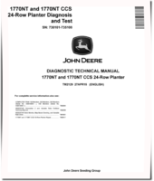 John Deere 1770NT and 1770NT CCS 24-Row Planters (SN: 730101-735100) Diagnostic Manual (TM2129)