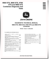 John Deere 9560 STS, 9660 STS, 9760 STS and 9860 STS Combines Diagnostic Manual (TM2182)