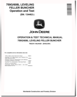 John Deere 759G (SN: 001032-) and TimberJack 608L Tracked Feller Bunchers Repair Manual (TM2219)