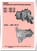 Linde BMV135, BMV186, BMV186 HF and BMV260 Hydrostatic Motors Technical Manual (TM2225)