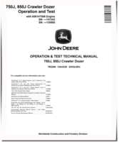 John Deere 750J (SN. before 141343) and 850J (SN. before 130885) Crawler Dozers with 6081HT006 Engine Operation and Test Manual (TM2260)