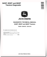 John Deere 9430T, 9530T and 9630T Tracked Tractors Diagnostic Manual (TM2269)