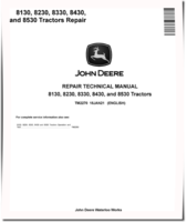 John Deere 8130, 8230, 8330, 8430 and 8530 Tractors Repair Manual (TM2270)