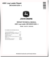 John Deere 435C (PIN: WC435X012236-) Knuckleboom Trailer Mount Log Loaders Repair Manual (TM2295)