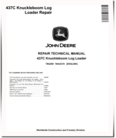 John Deere 437C Knuckleboom Trailer Mount Log Loaders Repair Manual (TM2299)