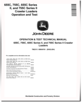 John Deere 655C, 755C, Series II 655C and 755C Crawler Loaders Operation and Test Manual (TM2313)