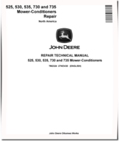 John Deere 525, 530, 535, 730 and 735 Mower-Conditioners (North American Edition) Repair Manual (TM2324)