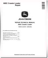 John Deere 605C Crawler Loaders Repair Manual (TM2354)