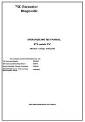 TM2357 - John Deere 75C RTS Excavator Diagnostic, Operation and Test Service Manual