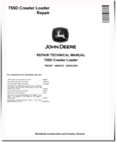 John Deere 755D Crawler Loaders Repair Manual (TM2367)