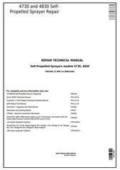 TM2368 - John Deere 4730 and 4830 Self-Propelled Sprayers Service Repair Technical Manual