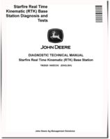 John Deere Starfire Real Time Kinematic (RTK) Base Station Diagnostic Manual (TM2820)