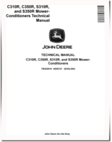 John Deere C310R, C350R, S310R and S350R Mower-Conditioners Technical Manual (TM302819)