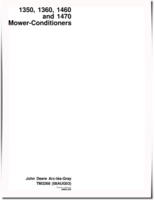 John Deere 1350, 1360, 1460 and 1470 Mower-Conditioners Technical Manual (TM3268)