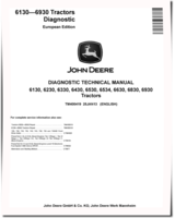 John Deere 6130, 6230, 6330, 6430, 6530, 6534, 6630, 6830 and 6930 Tractors (European Edition) Diagnostic Manual (TM400419)