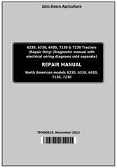 TM400819 - John Deere Tractors 6230, 6330, 6430, 6530, 6630, 7130, 7230 (USA, Canada) Service Repair Manual
