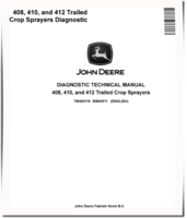 John Deere 408, 410 and 412 Trailed Crop Sprayers Diagnostic Manual (TM403119)