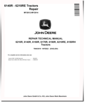 John Deere 6140R, 6150R, 6150RH, 6170R, 6190R, 6210R and 6210RE Tractors (MY12-14) Repair Manual (TM403919)