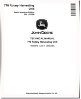 John Deere 770 (SN. up to 125396) Rotary Harvesting Units Technical Manual (TM404919)