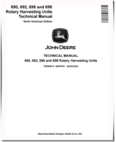 John Deere 690, 692, 696 and 698 Rotary Harvesting Units (North American Edition) Technical Manual (TM405019)