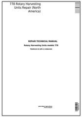 TM405419 - John Deere 778 Rotary Hay and Forage Harvesting Units Service Repair Technical Manual