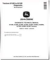 John Deere 6110R, 6120R, 6130R, 6135R, 6145R, 6155R, 6155RH, 6175R, 6195R and 6215R Tractors (MY15-17) Diagnostic Manual (TM406719)