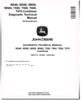 John Deere T550, T560, T660, T670, W540, W550, W650 and W660 (MY2016-2019) Combines Diagnostic Manual (TM407719)