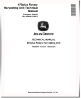 John Deere 475plus (SN. up to 128911) Rotary Harvesting Units (European Edition) Technical Manual (TM408819)