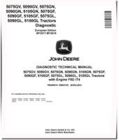John Deere 5075GF/GL/GN/GV, 5090GF/GL/GN/GV, 5100GL, 5105GF/GN Tractors (Europe, MY17-19) Diagnostic Manual (TM409919)