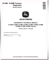 John Deere 6110M, 6120M, 6125M, 6130M, 6135M, 6140M, 6145M, 6155M, 6175M, 6195M Tractors (MY18-19) Diagnostic Manual (TM410619)