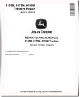 John Deere 6155M, 6175M and 6195M Tractors (MY18-19) Repair Manual (TM410819)