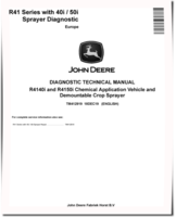 John Deere R4140i and R4150i Chemical Application Vehicles and Demountable Crop Sprayer (European Edition) Diagnostic Manual (TM412919)