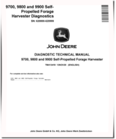 John Deere 9700, 9800 and 9900 Self-Propelled Forage Harvesters (SN: 620000-620999) Diagnostic Manual (TM413419)