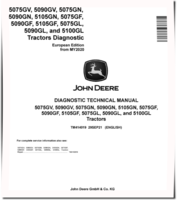John Deere 5075GF/GL/GN/GV, 5090GF/GL/GN/GV, 5100GL, 5105GF/GN Tractors (Europe, from MY20) Diagnostic Manual (TM414019)