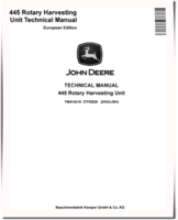 John Deere 445 Rotary Harvesting Units (European Edition) Technical Manual (TM414219)