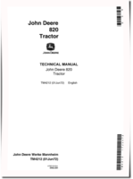John Deere 820 Tractors Technical Manual (TM4212)