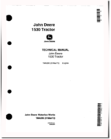 John Deere 1530 Tractors Technical Service Manual (tm4280)