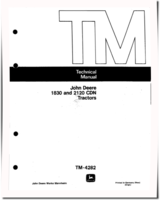 John Deere 1830 and 2120 Tractors Technical Manual (TM4282)